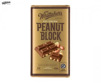 Whittaker’s 惠特克 花生仁牛奶巧克力 250克（33%可可）